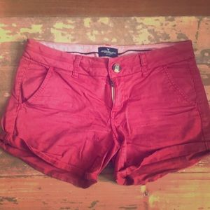Red short shorts